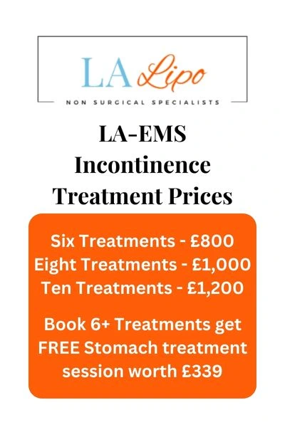 LA-EMS Incontinence Treatment Prices Burgess Hill