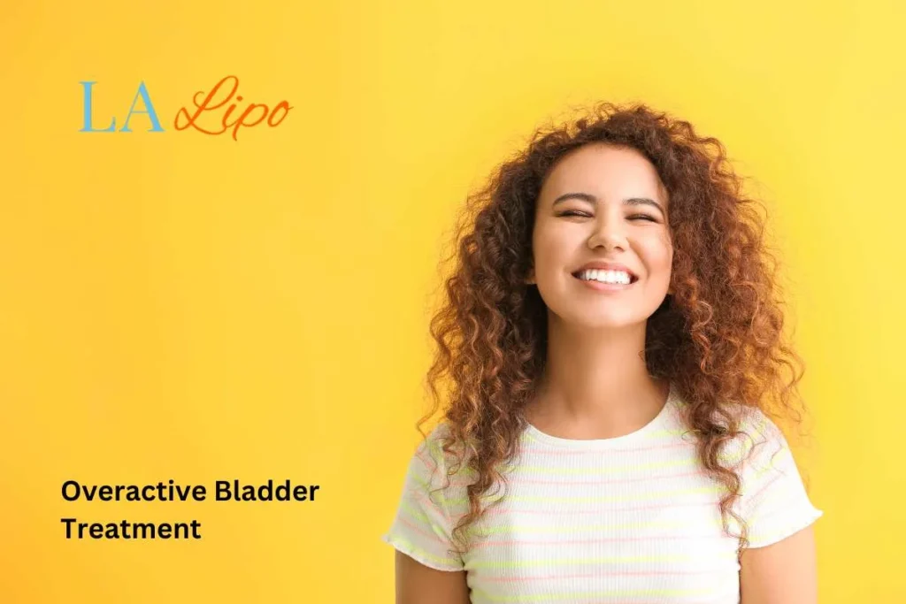 woman smiling about overactive bladder treatment Burgess Hill solutions