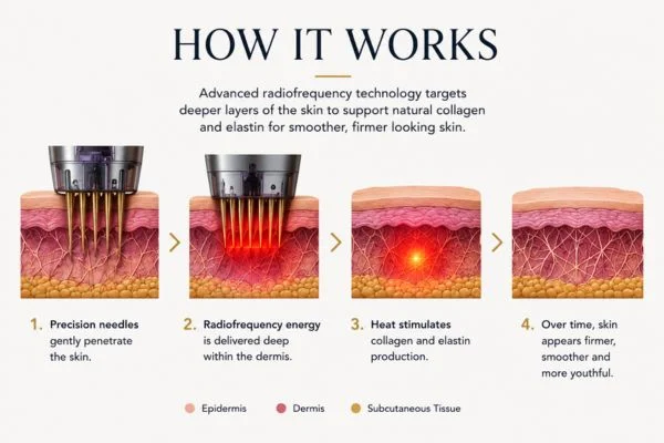 Diagram of how Collagen Lift Therapy Burgess Hill works