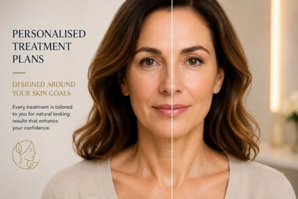 Before and after results of Collagen Lift Therapy Burgess Hill